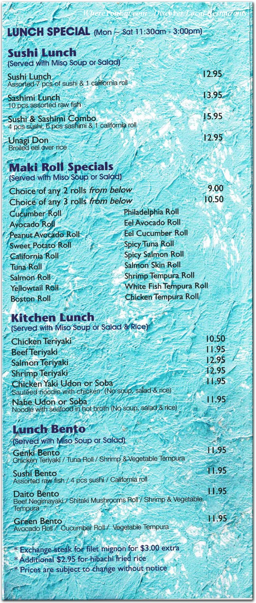 menu image