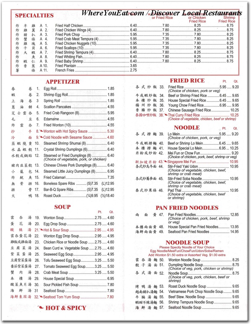 menu image