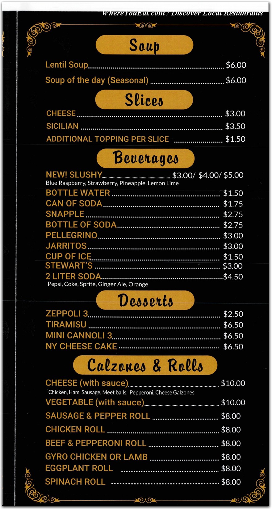 menu image