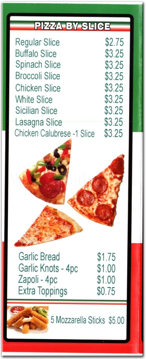 Bella Pizza Restaurant In The Bronx Official Menus Photos