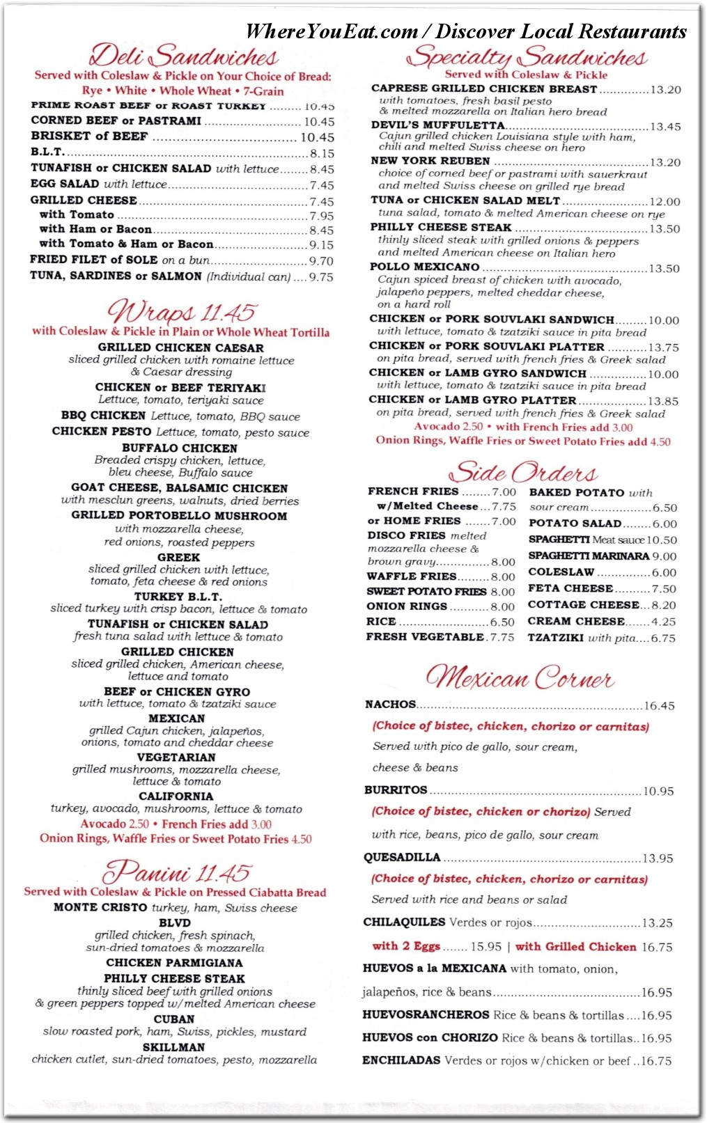 menu image