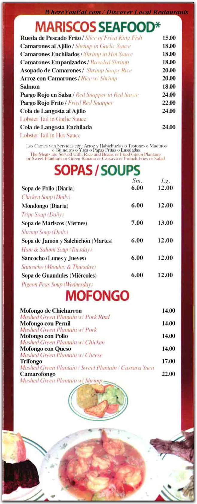 menu image