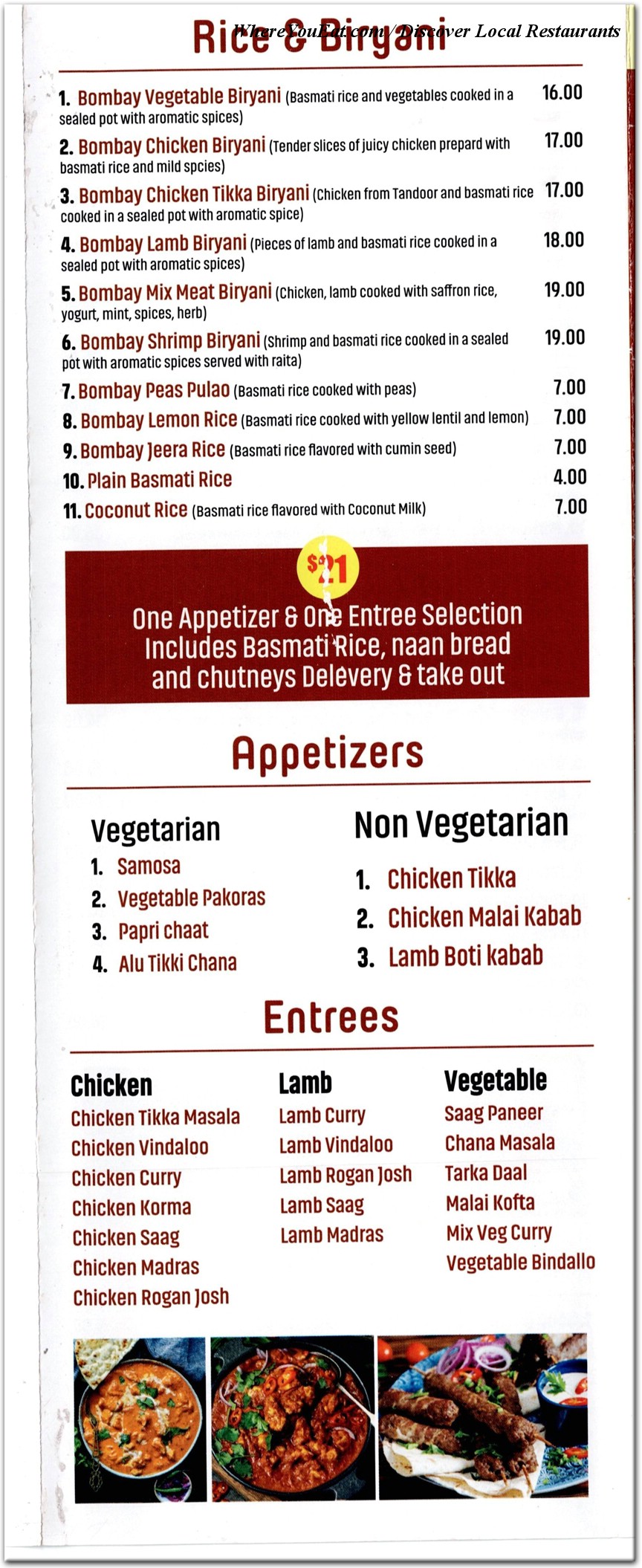 menu image