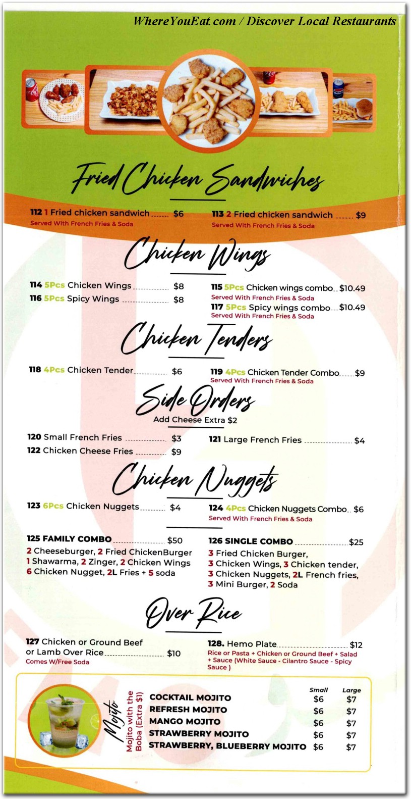 menu image