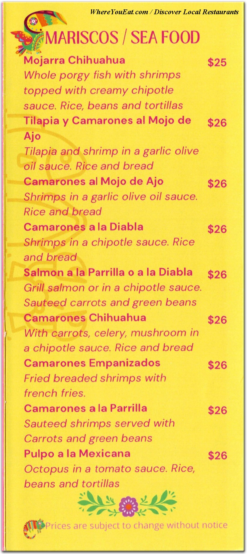 menu image