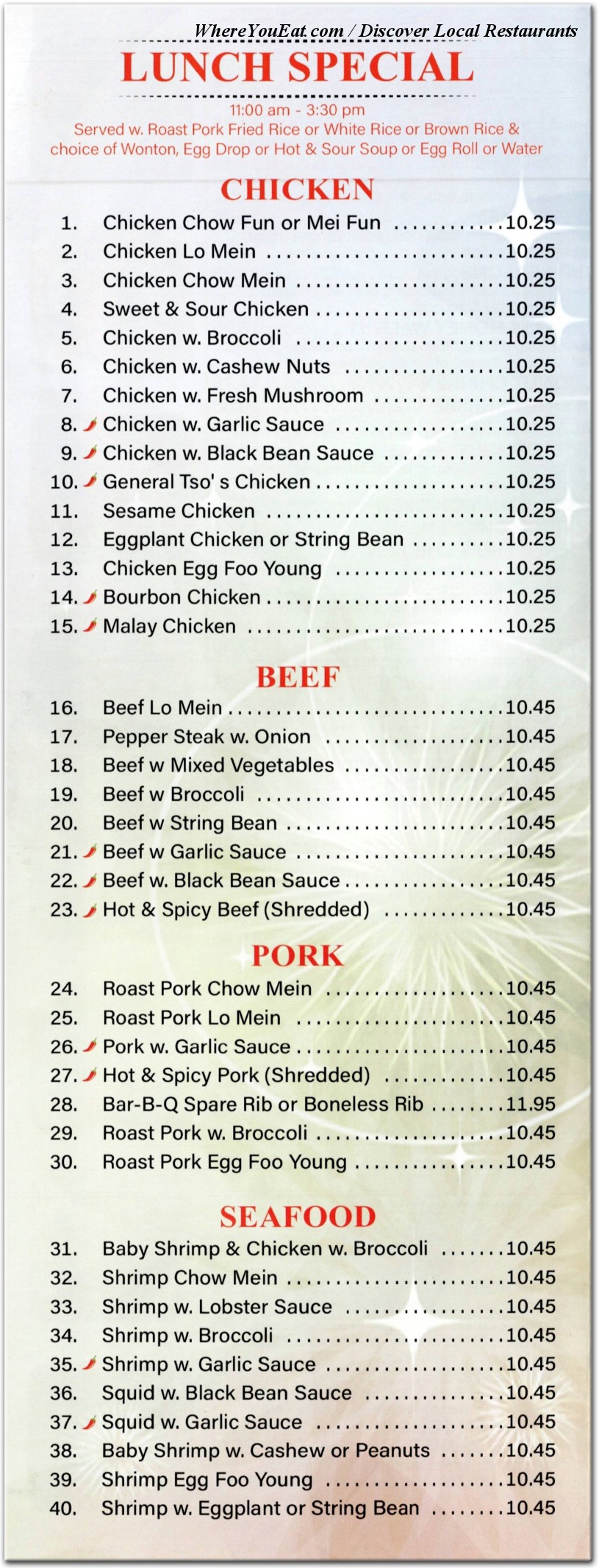 menu image