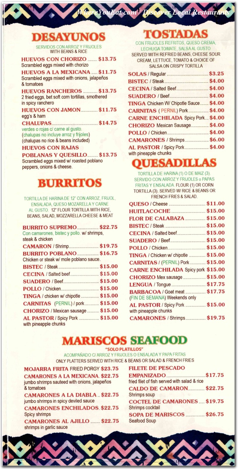 menu image
