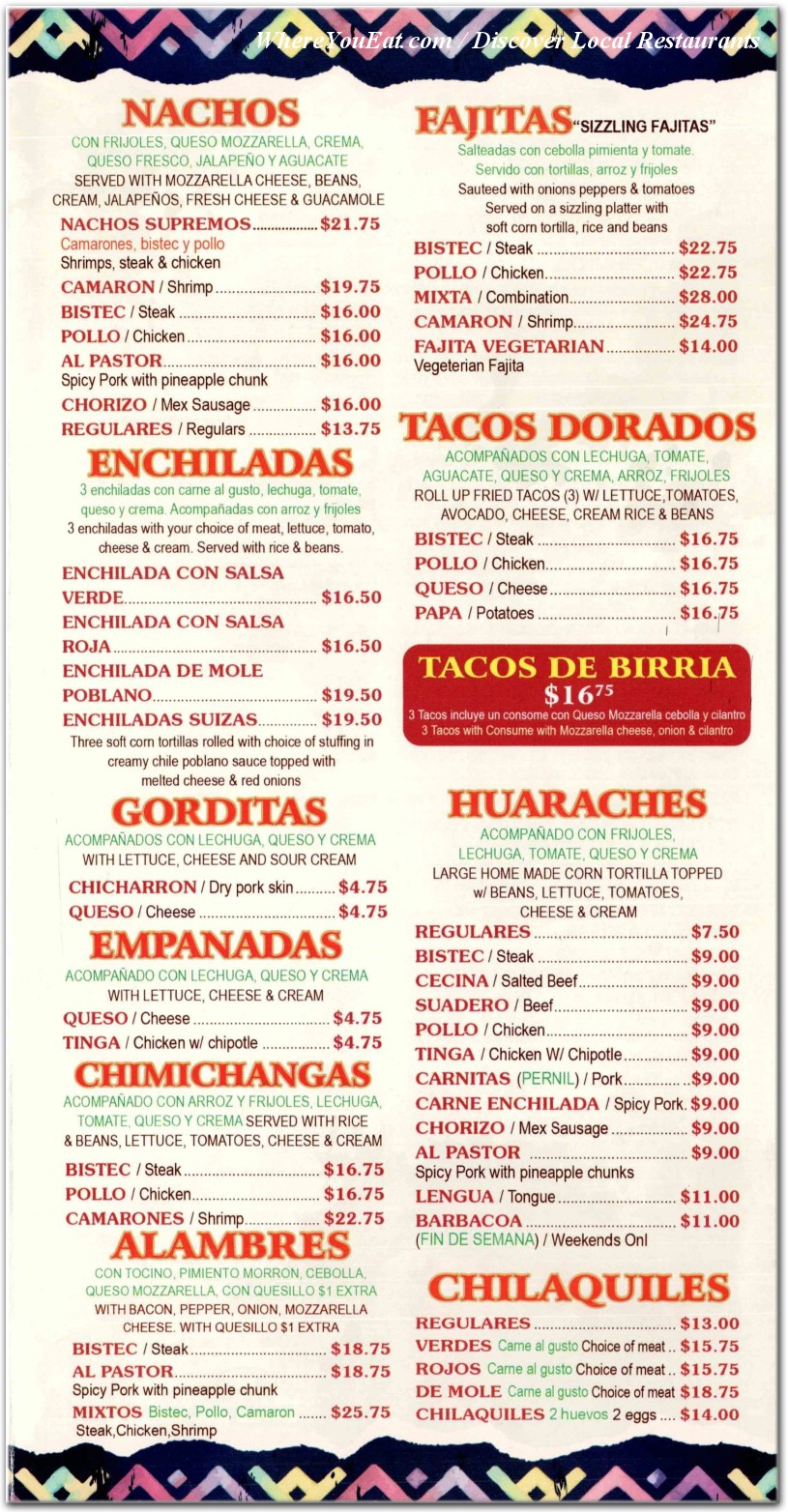 menu image