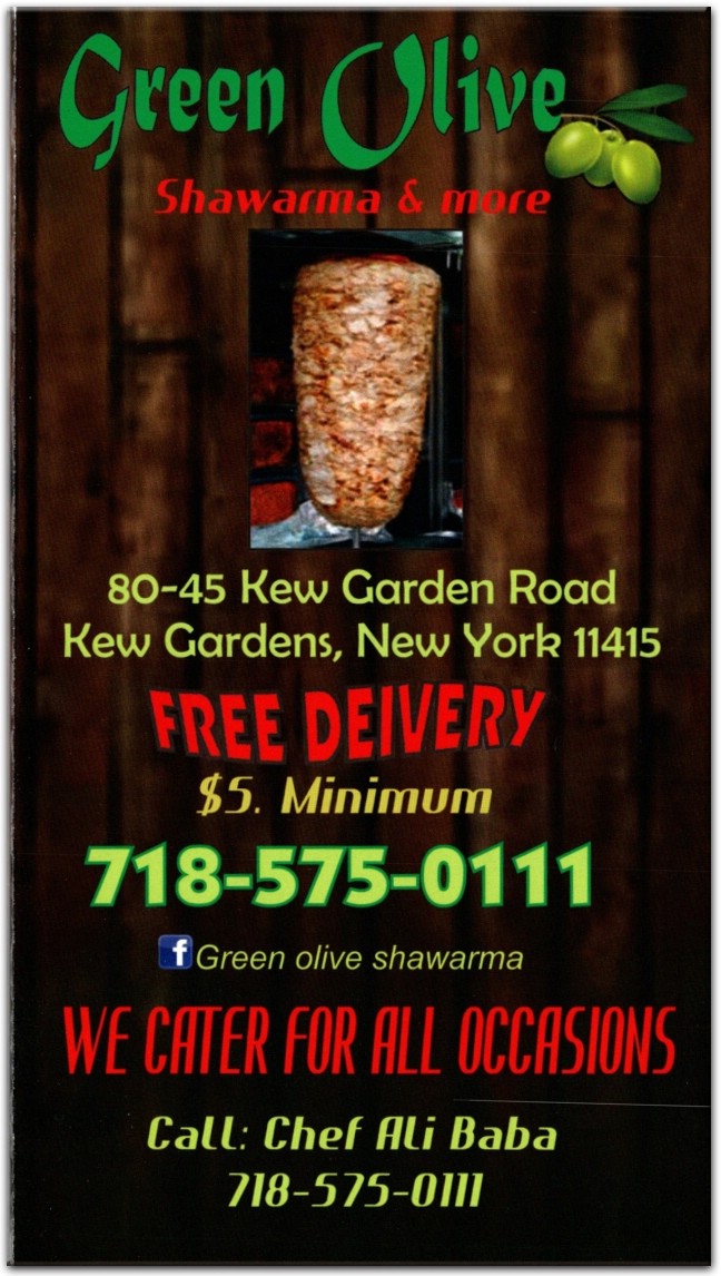 Green Olive Restaurant In Queens Official Menus And Photos