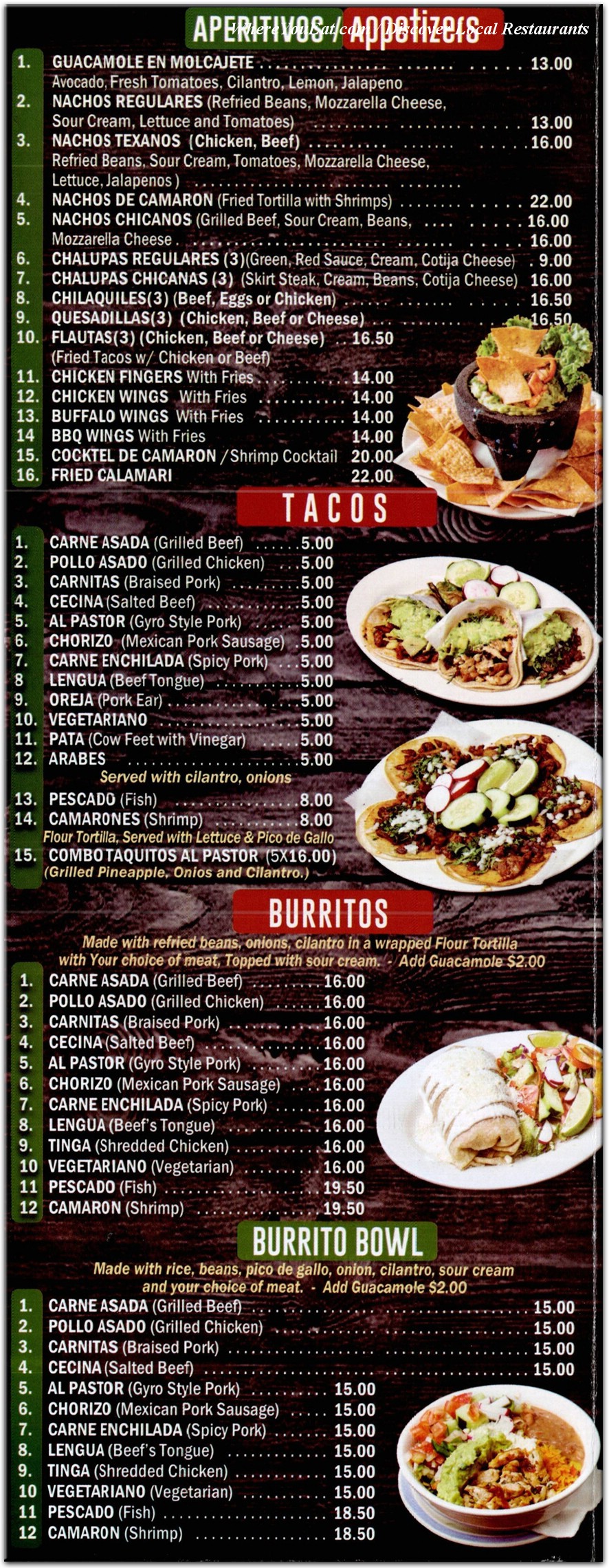 menu image