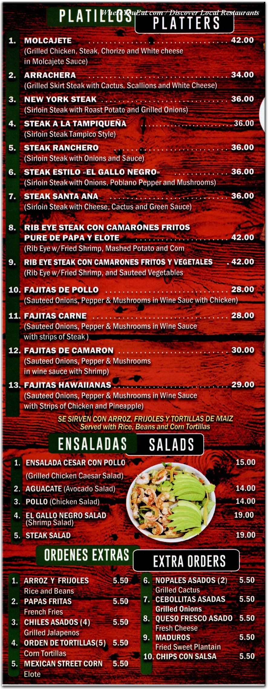 menu image