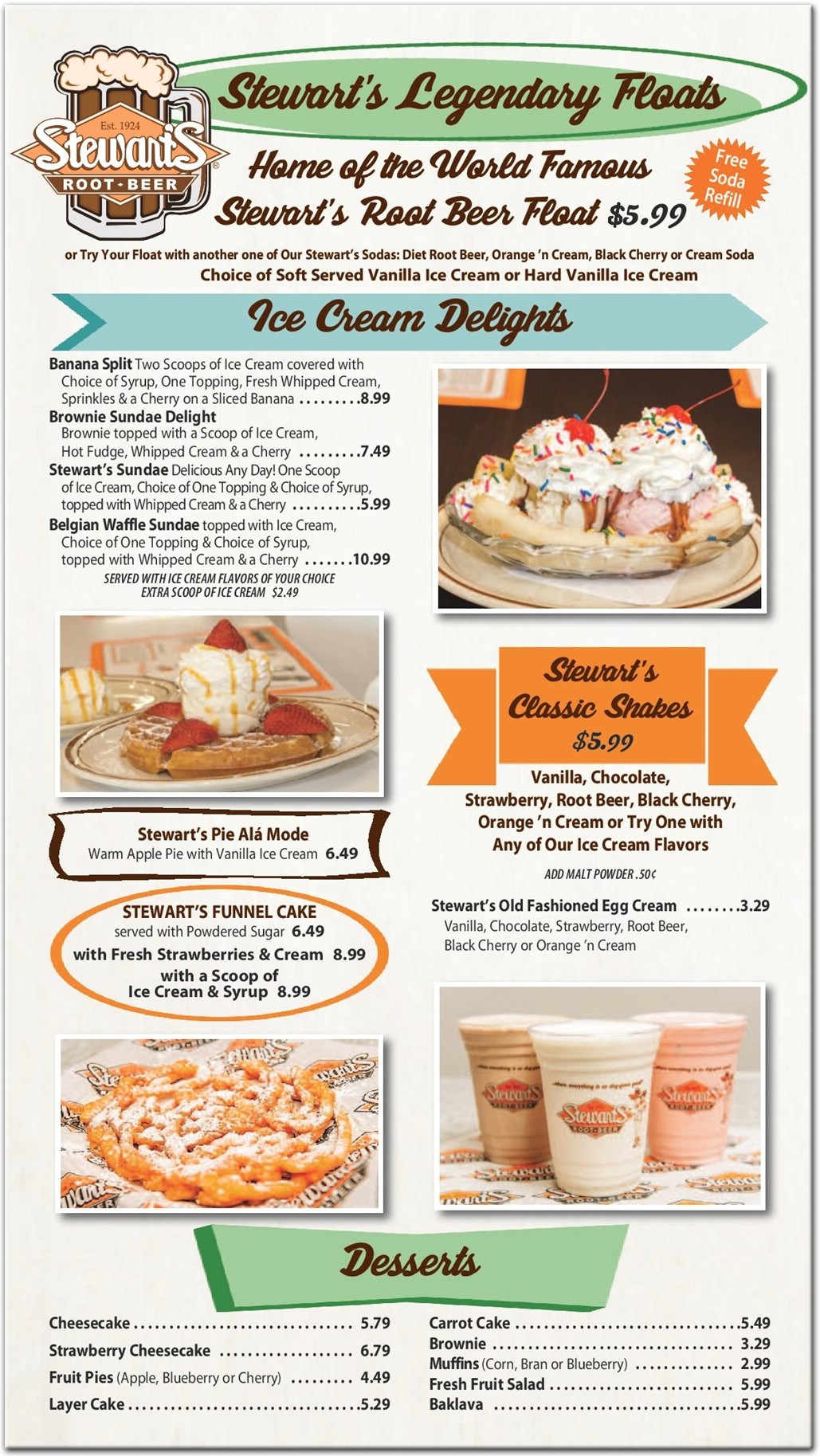 Stewart's Restaurant in Staten Island / Menus & Photos