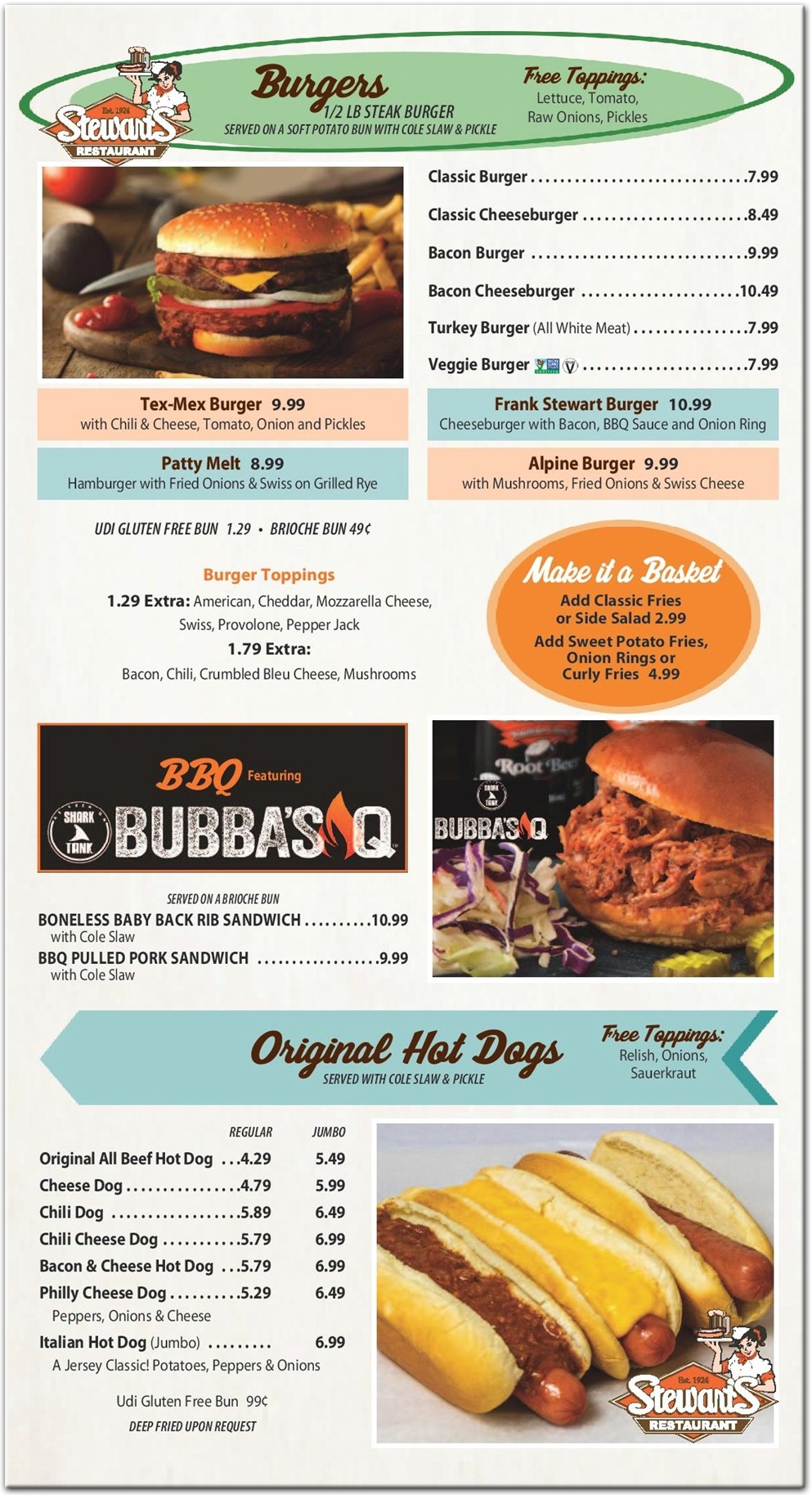 Stewart's Restaurant in Staten Island / Menus & Photos