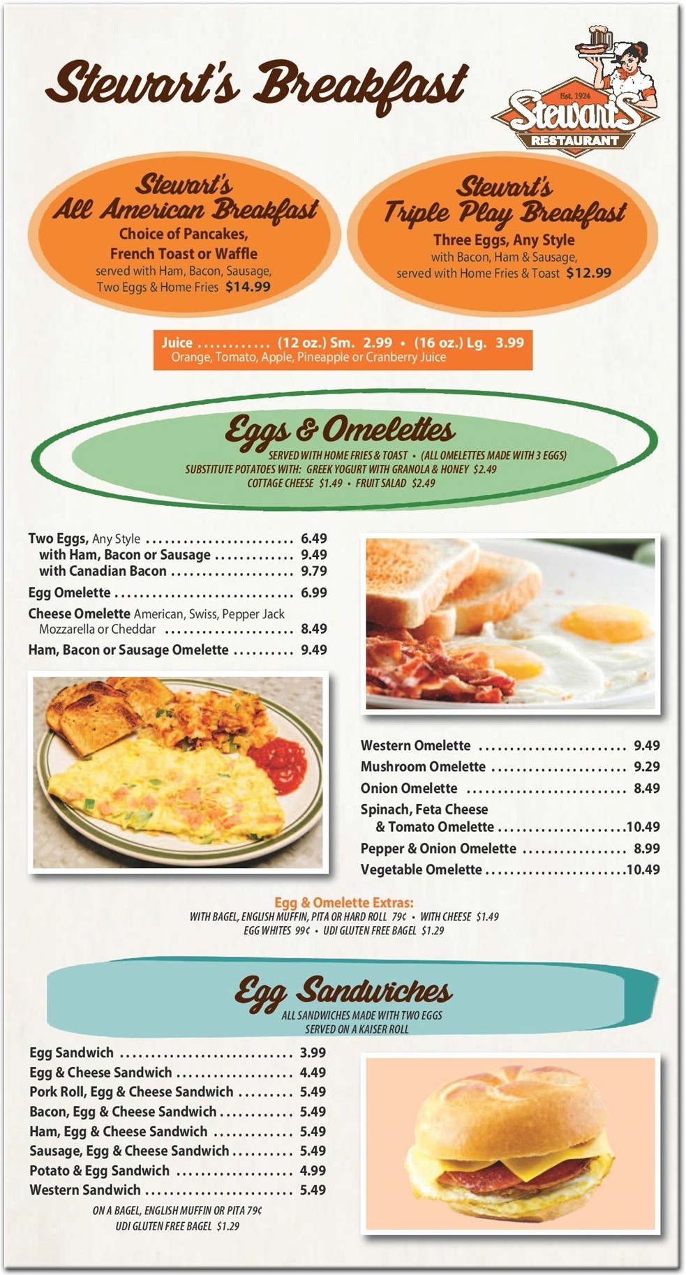 Stewart's Restaurant in Staten Island / Menus & Photos