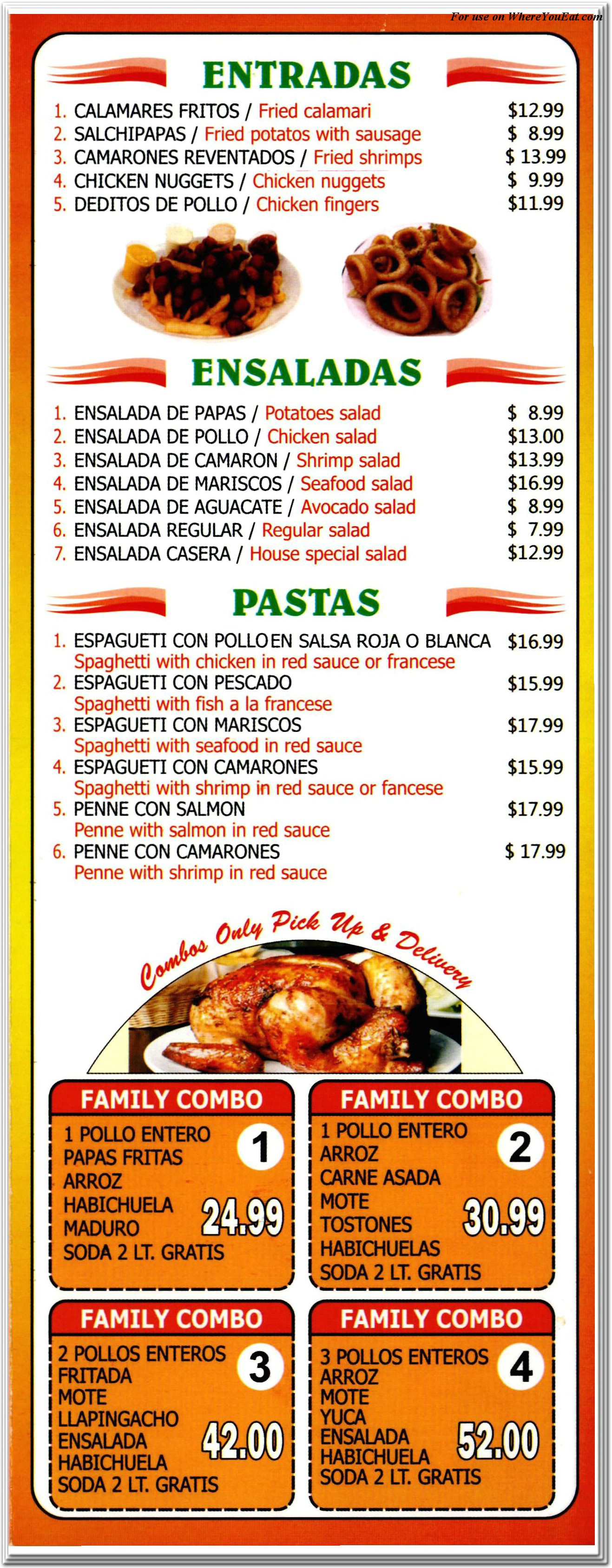 La Esquina del Sabor Restaurant in Queens / Menus & Photos