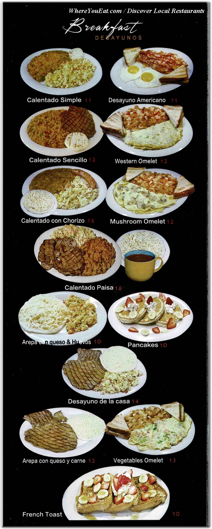 menu image