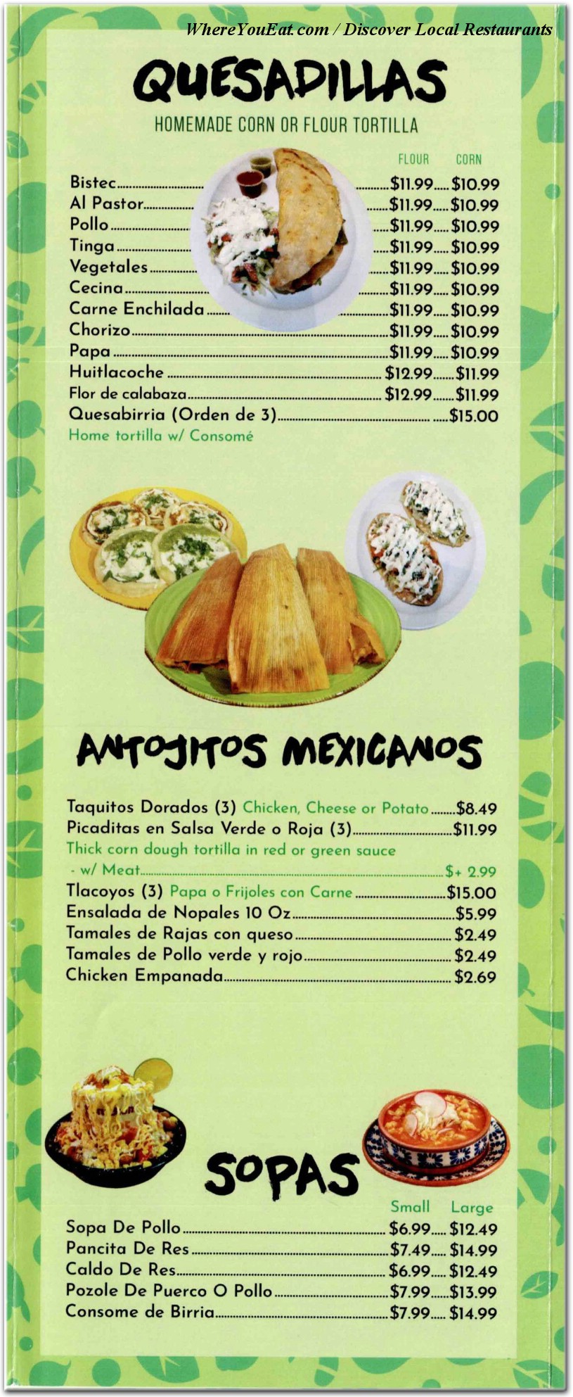 menu image