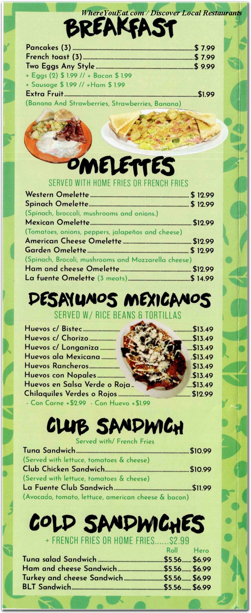 menu image