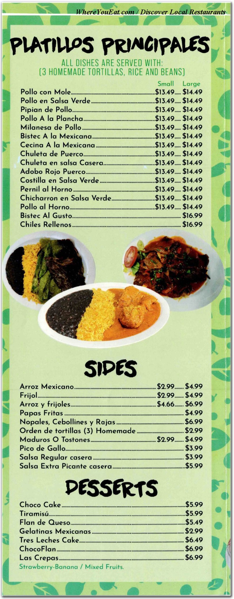 menu image