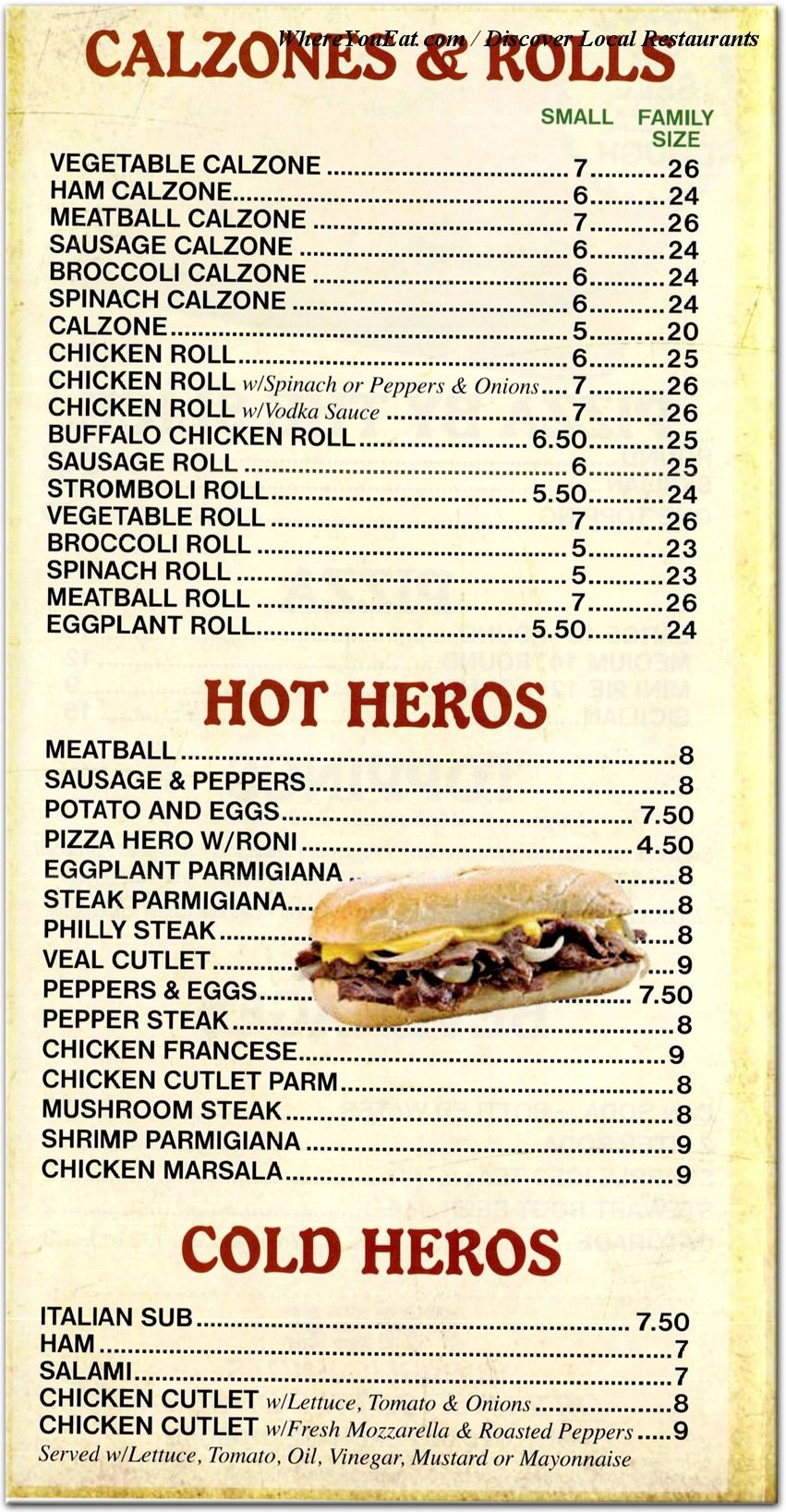 menu image
