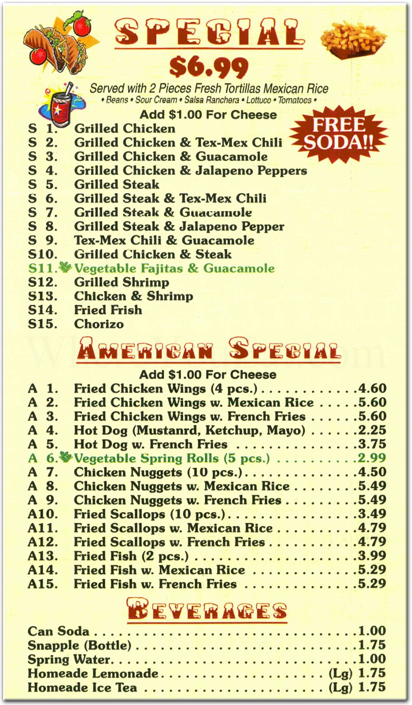 39 Taco House Restaurant in Brooklyn / Menus & Photos