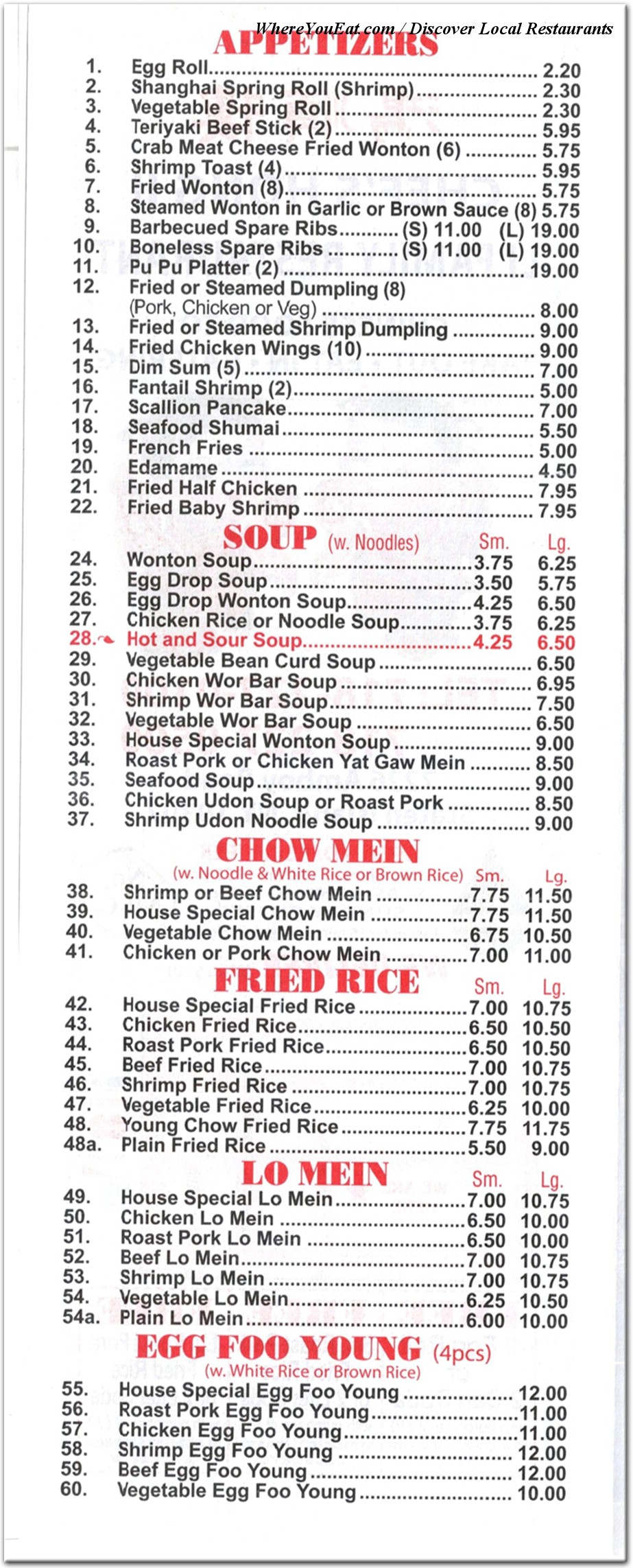 menu image
