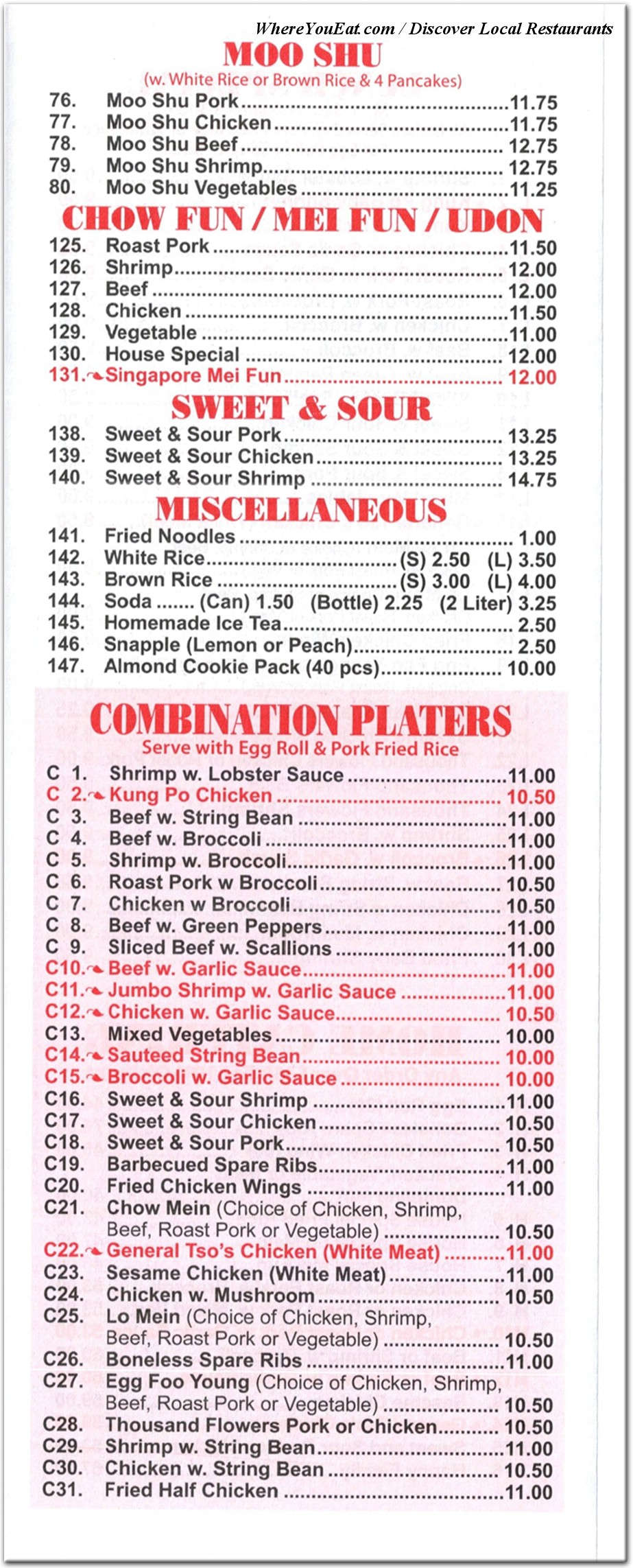 menu image