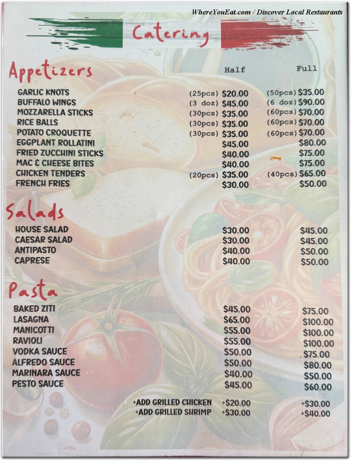 menu image