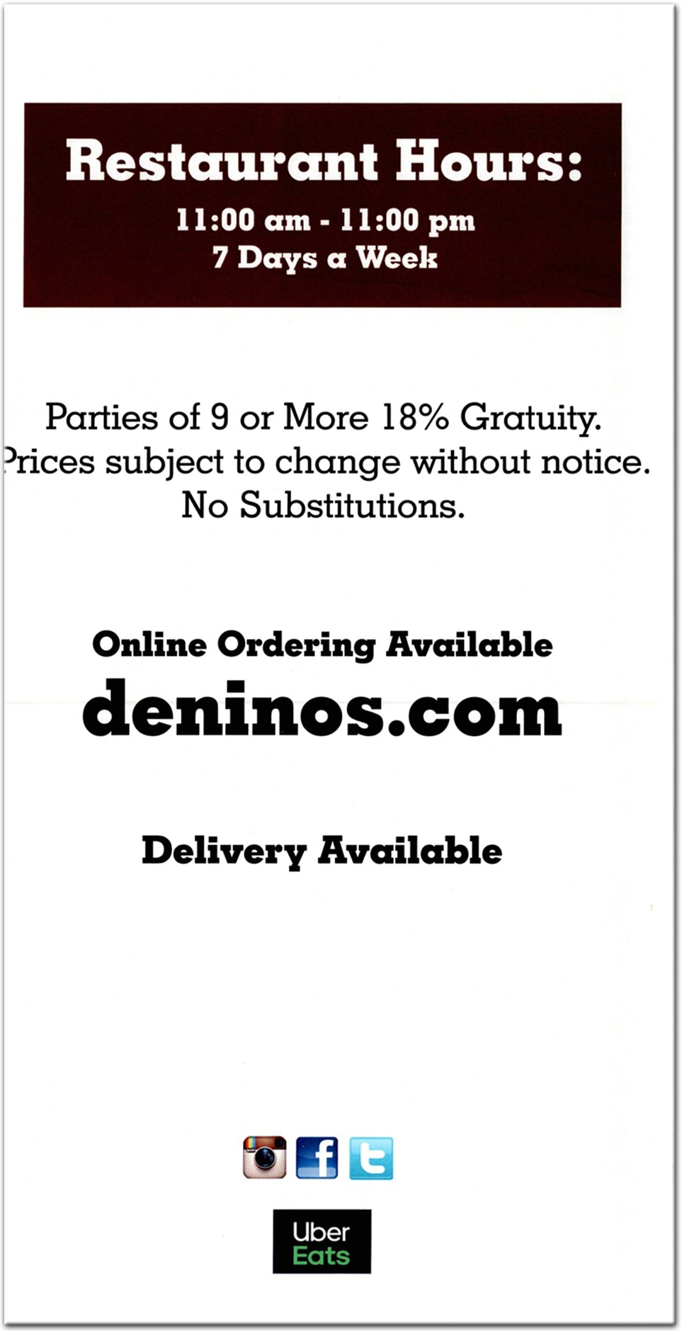 menu image