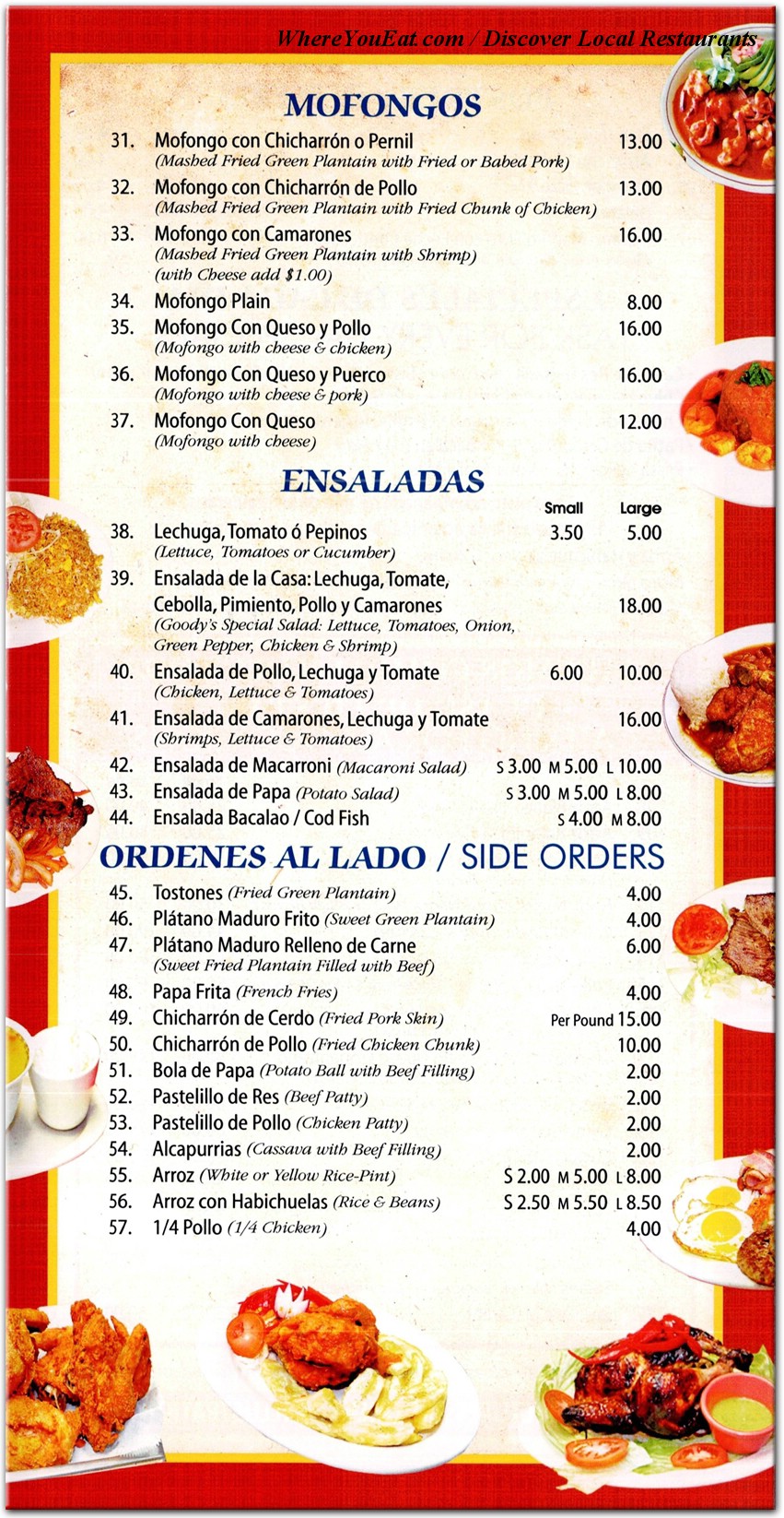 menu image