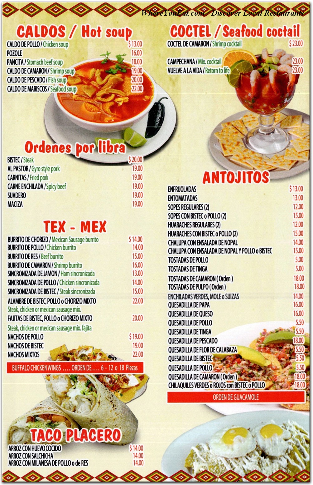 menu image