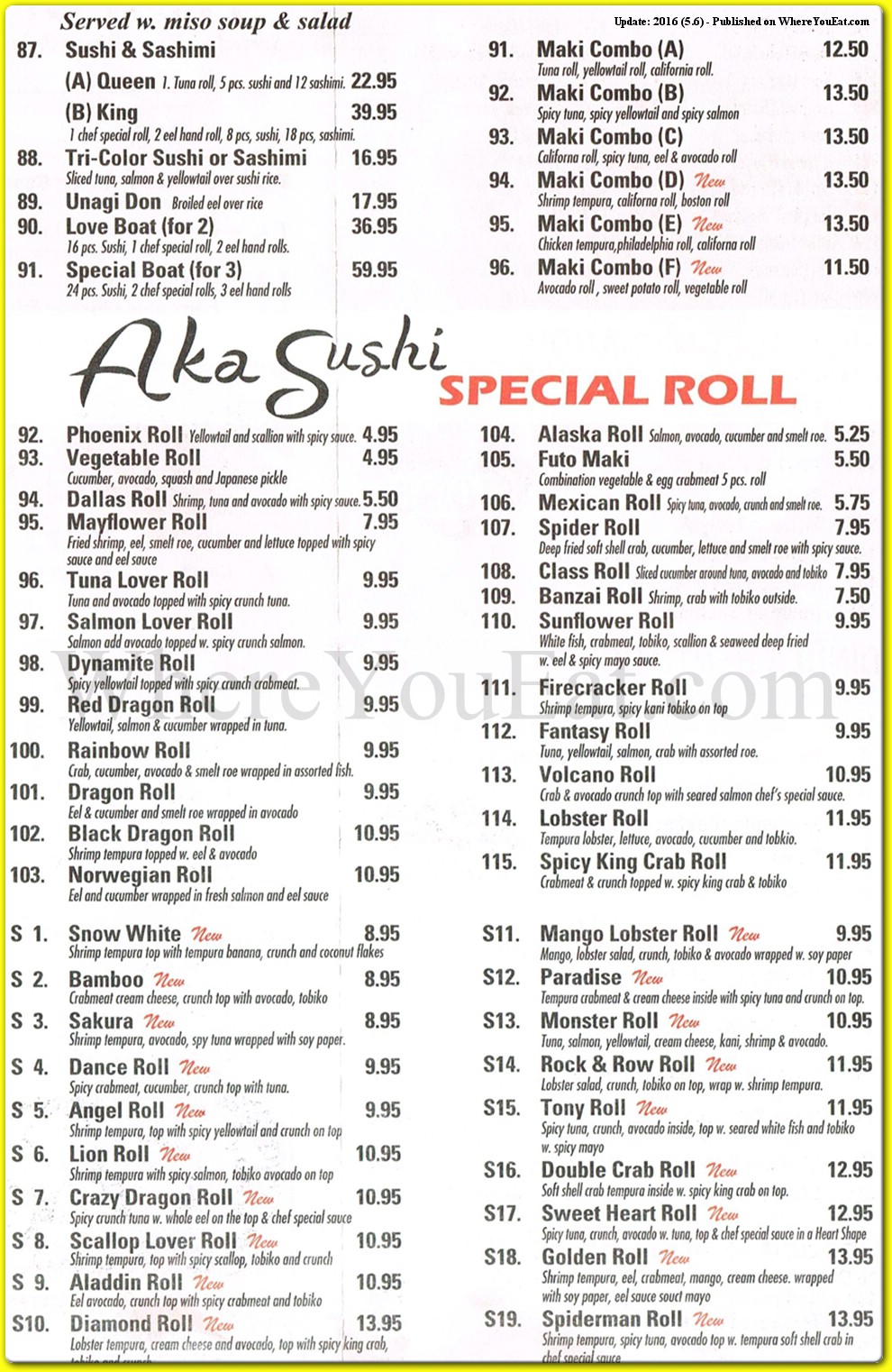 menu image