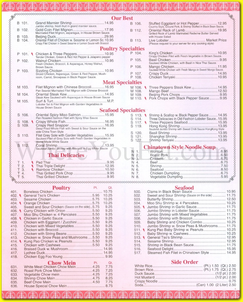 menu image