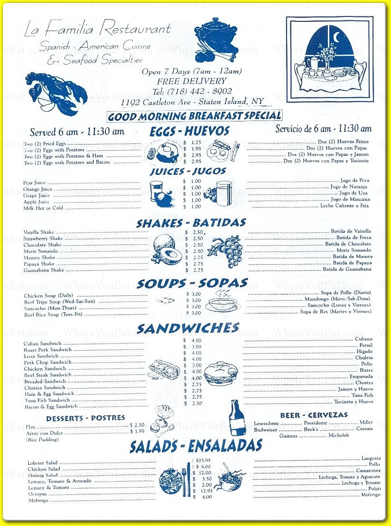 menu image