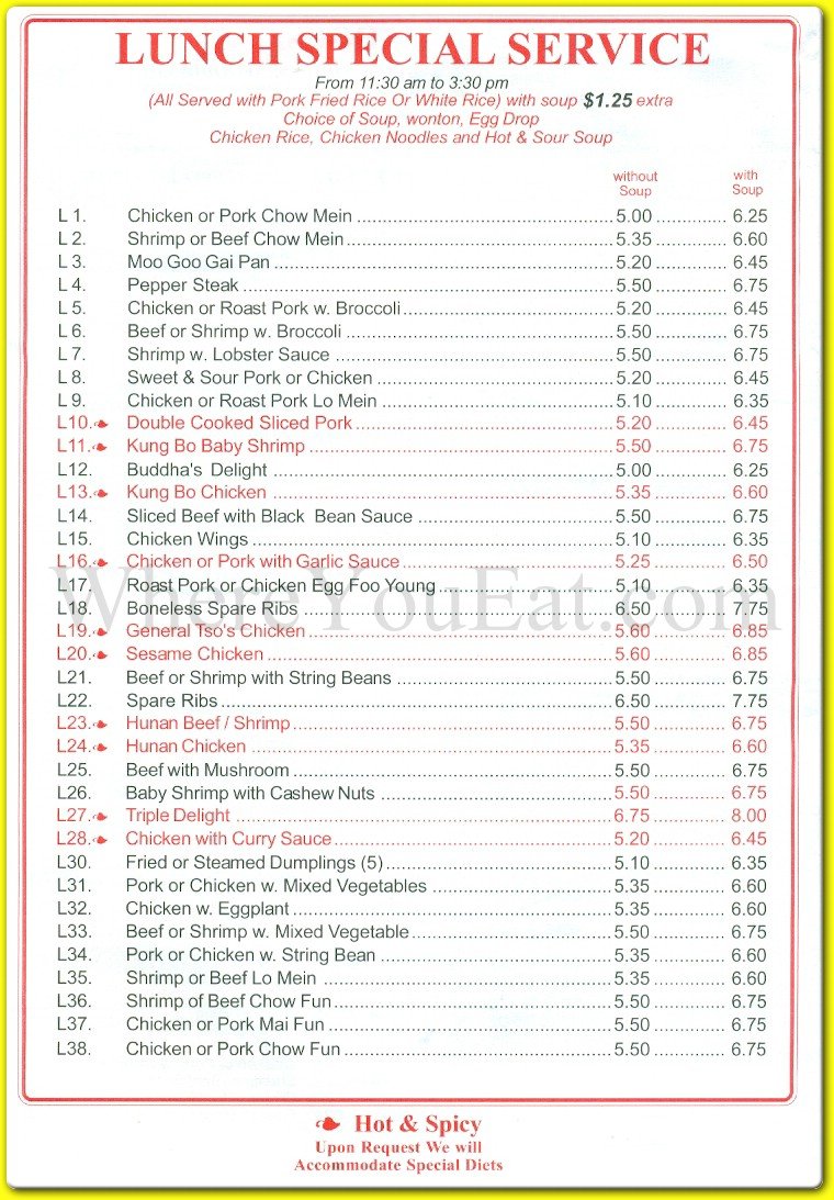 menu image