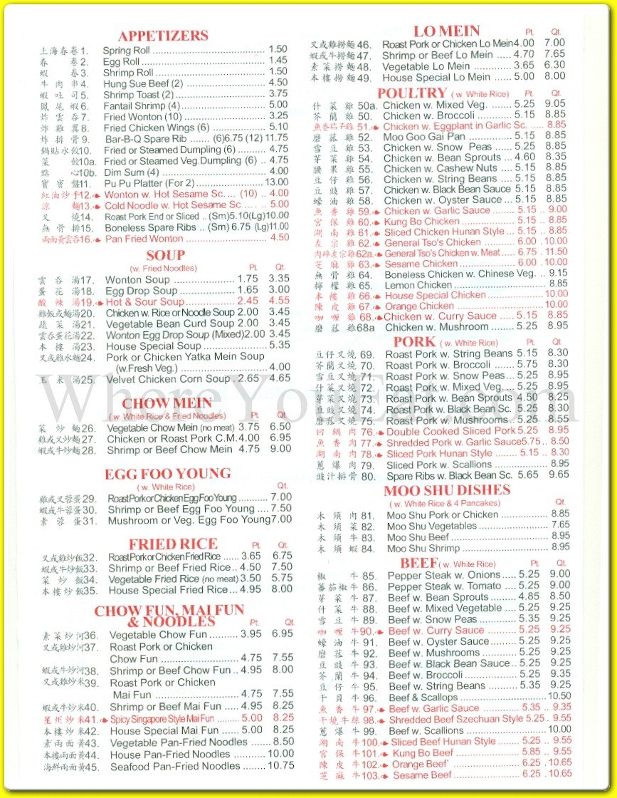 menu image