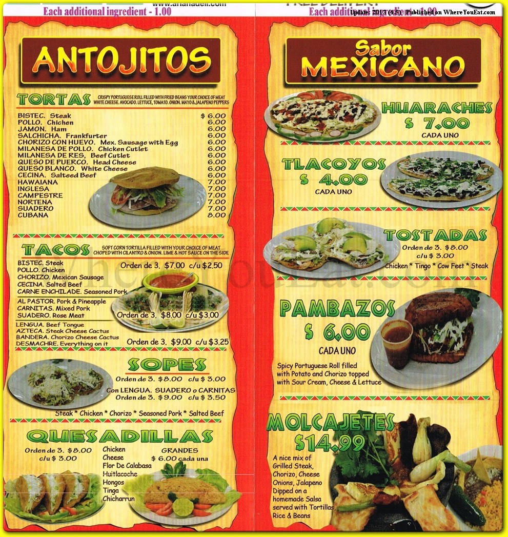 menu image