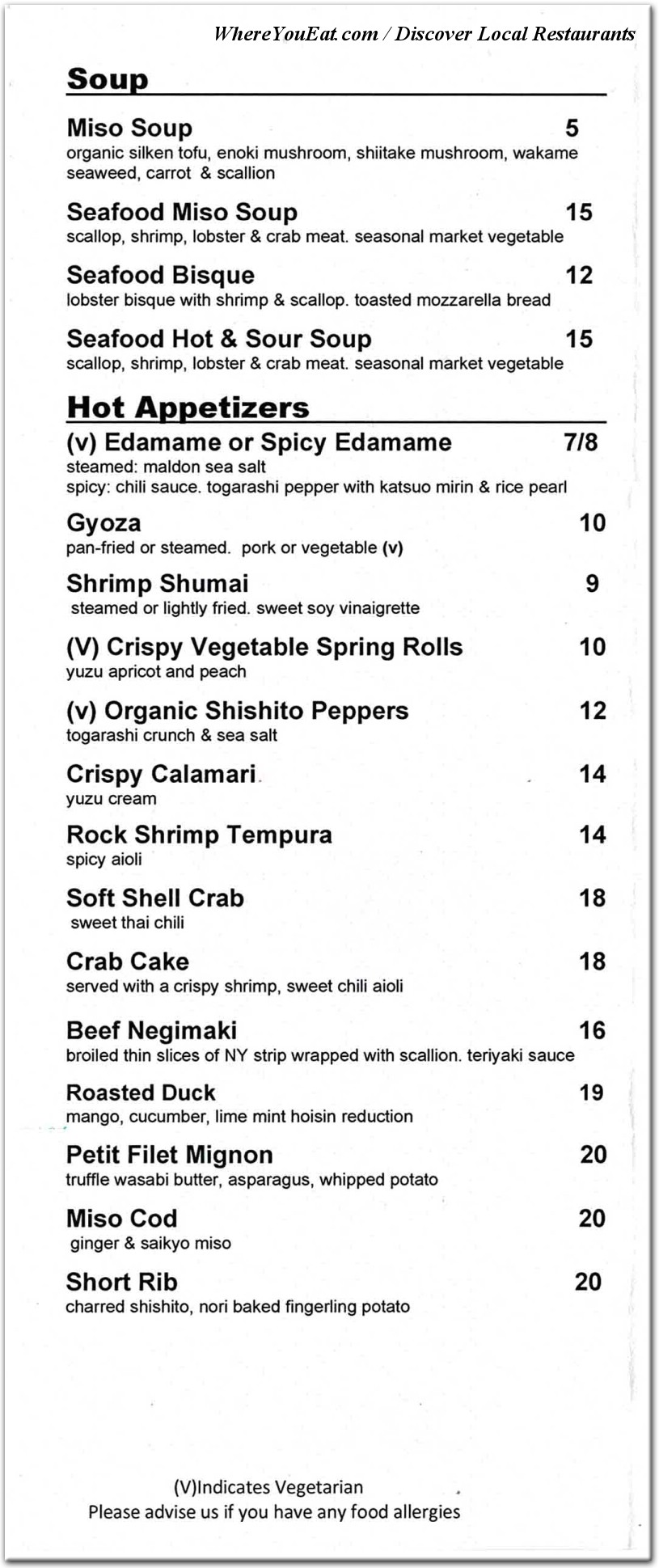 menu image