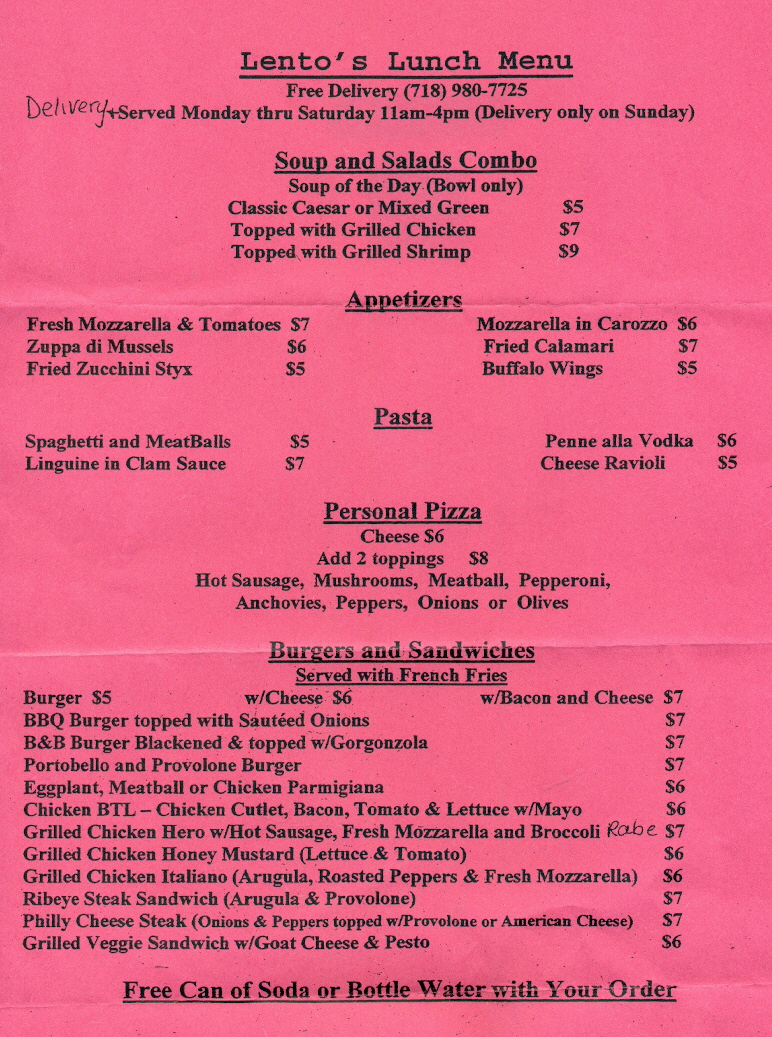 menu image