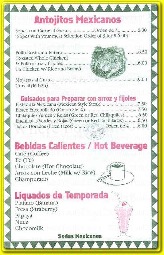 menu image