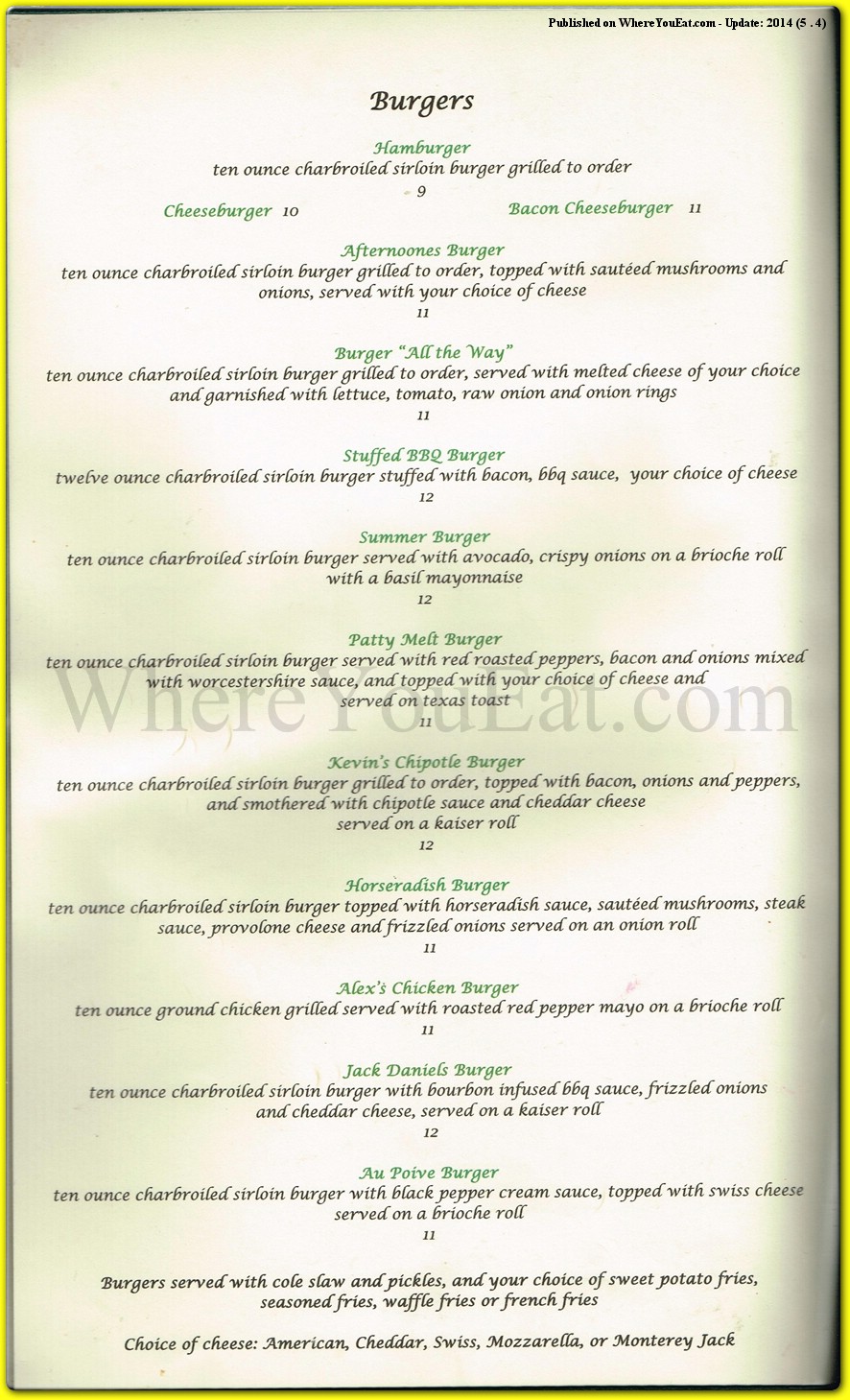 menu image