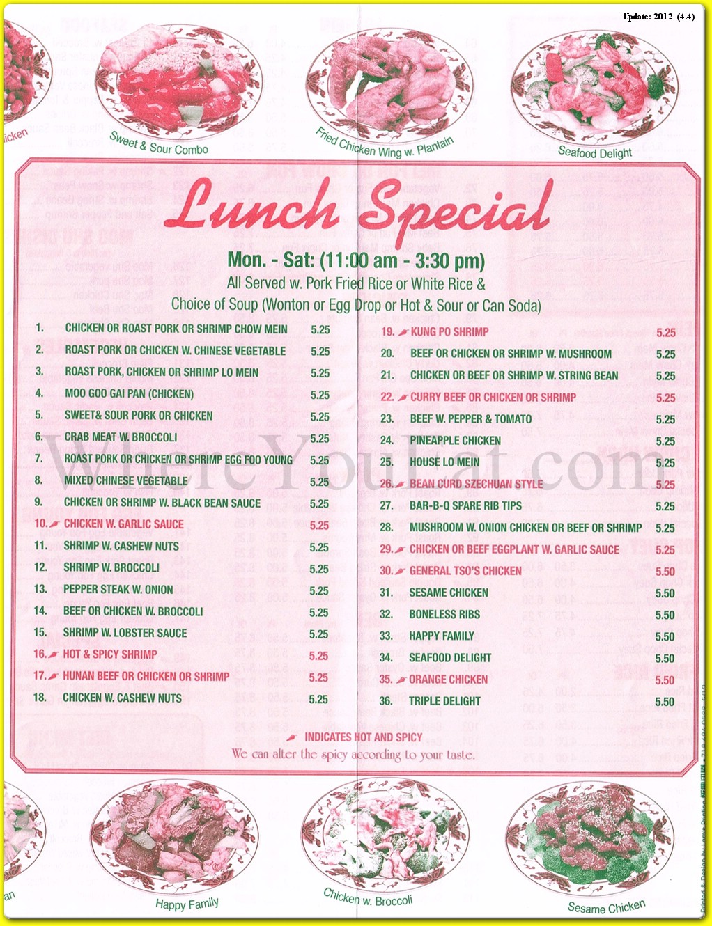 menu image