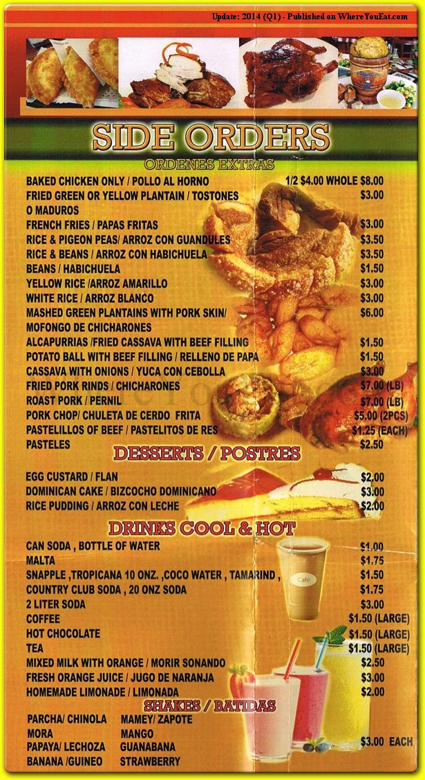 menu image