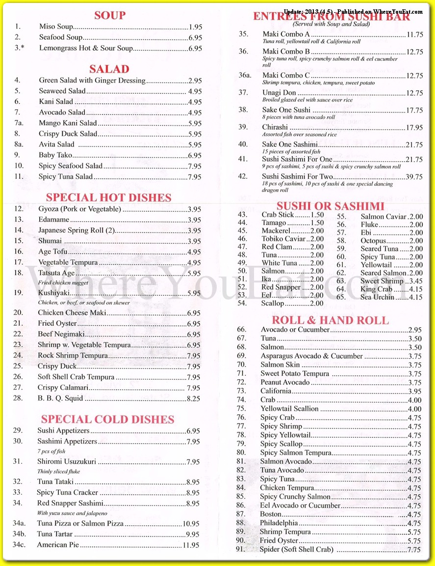 menu image