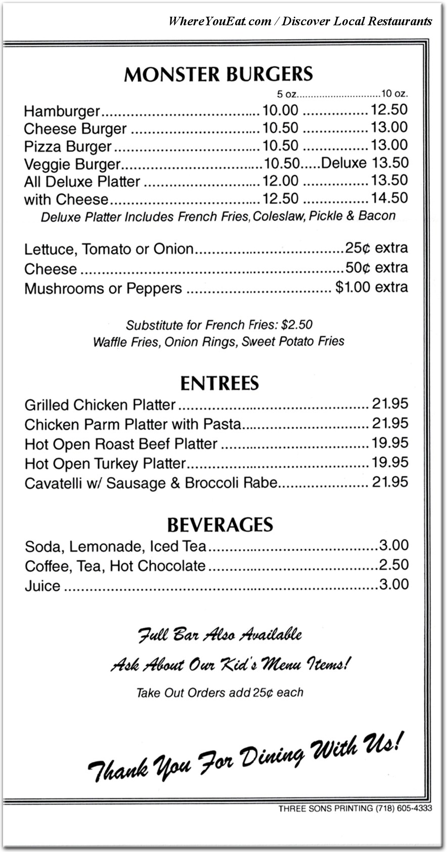 menu image