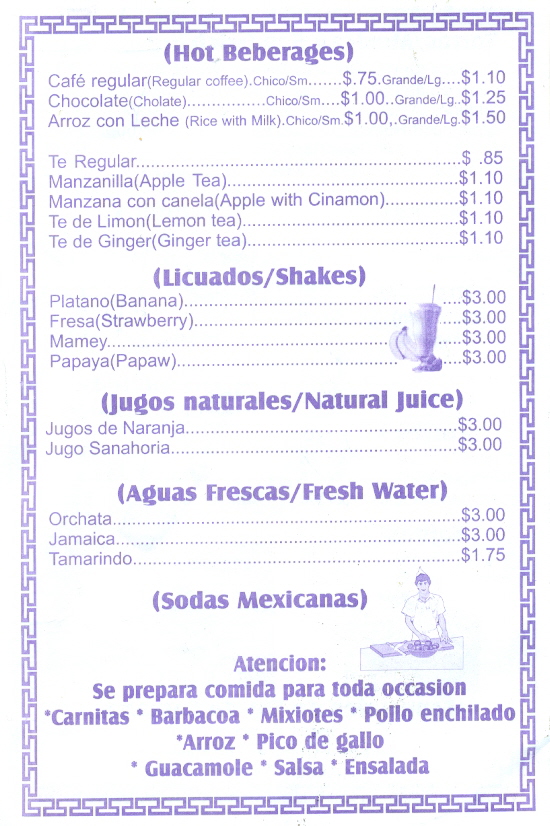 menu image