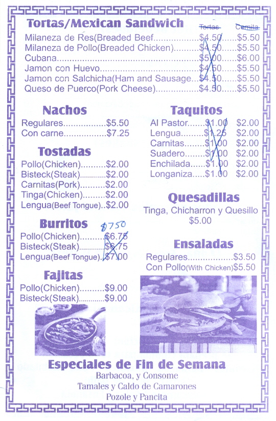 menu image