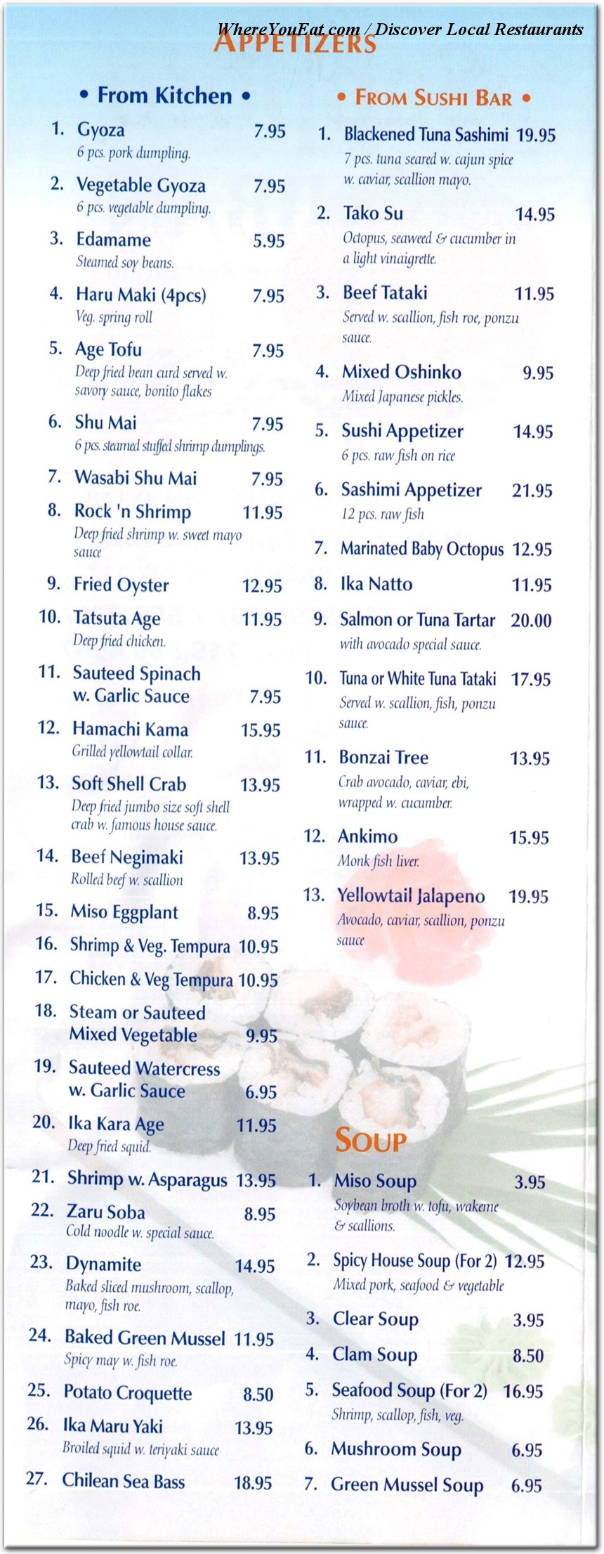 menu image