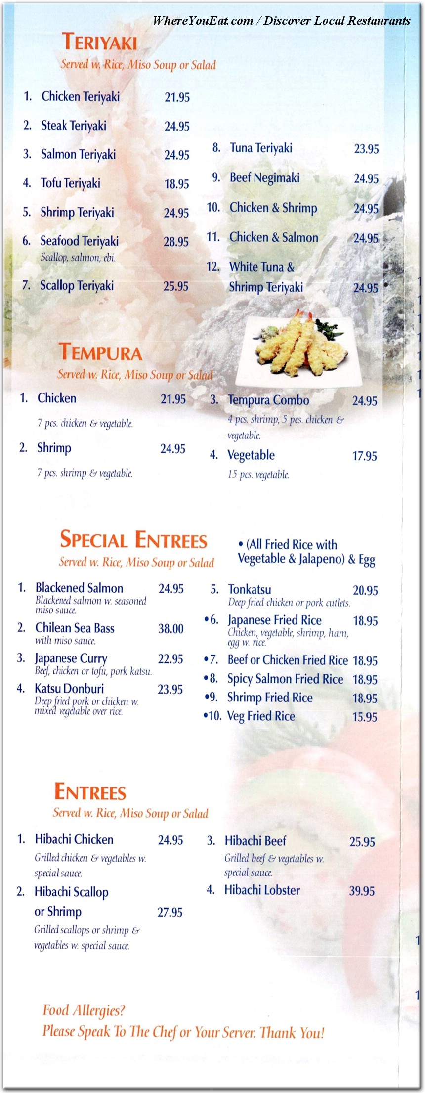 menu image