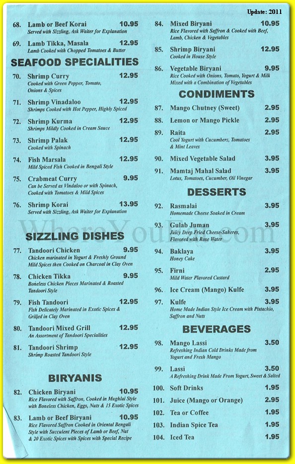 menu image